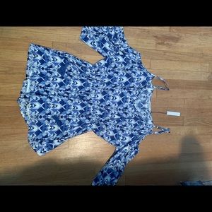 Geometric brand new romper with tags